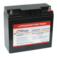 LiFePO4 акумулятор LFP12-20 CSPower (12.8 В, 20 А*год, 256 Вт*год)