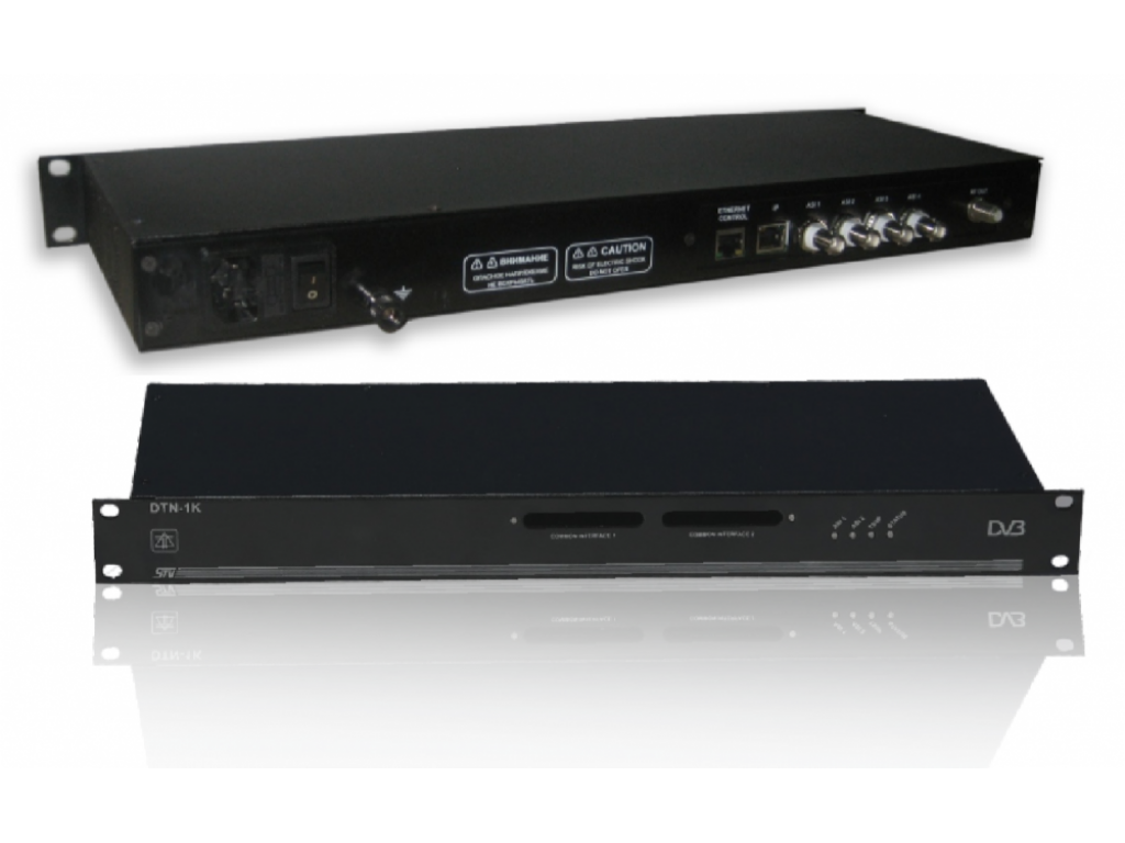 DTN-1KE - Чотириканальний декодуючий тюнер DVB-S / S2, Multistream